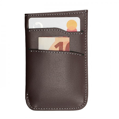 Mini Wallet - Brown - White